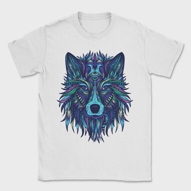 Wolf Illustration Color 001, Tricou Barbati (Unisex)