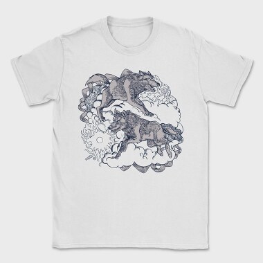 Wolves From Norse Mythology Skoll Hati, Tricou Barbati (Unisex)
