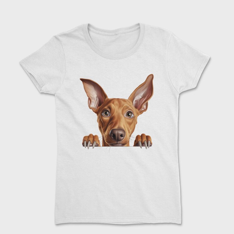 Pharaoh Hound Peeking, Tricou Femei