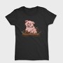 Cute Pig Mud, Tricou Femei