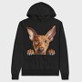 Pharaoh Hound Peeking, Hanorac Oversize Barbati (Unisex)