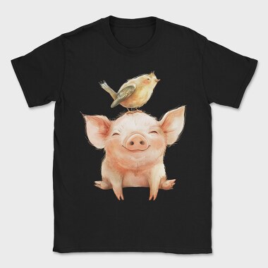 Pig Bird Stack, Tricou Barbati (Unisex)