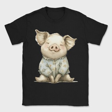 Piggie Floral Cutie, Tricou Barbati (Unisex)