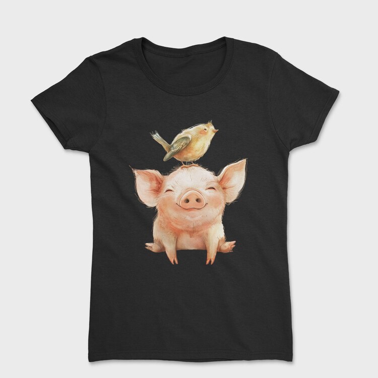 Pig Bird Stack, Tricou Femei