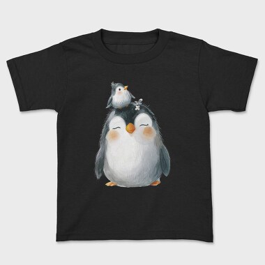 Penguin Bird Stack, Tricou Copii