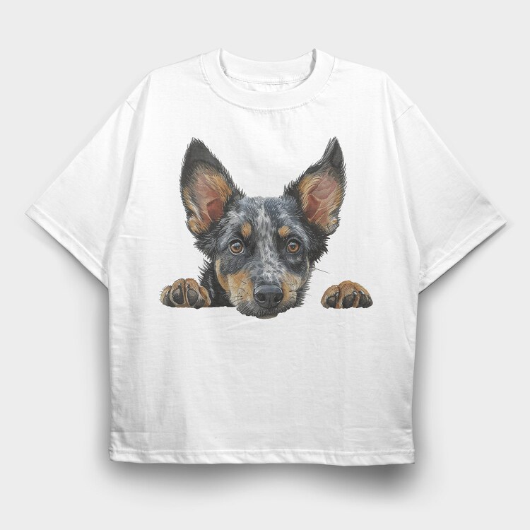 Peering Australian Gaze, Tricou Oversize Barbati (Unisex)