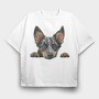 Peering Australian Gaze, Tricou Oversize Barbati (Unisex)
