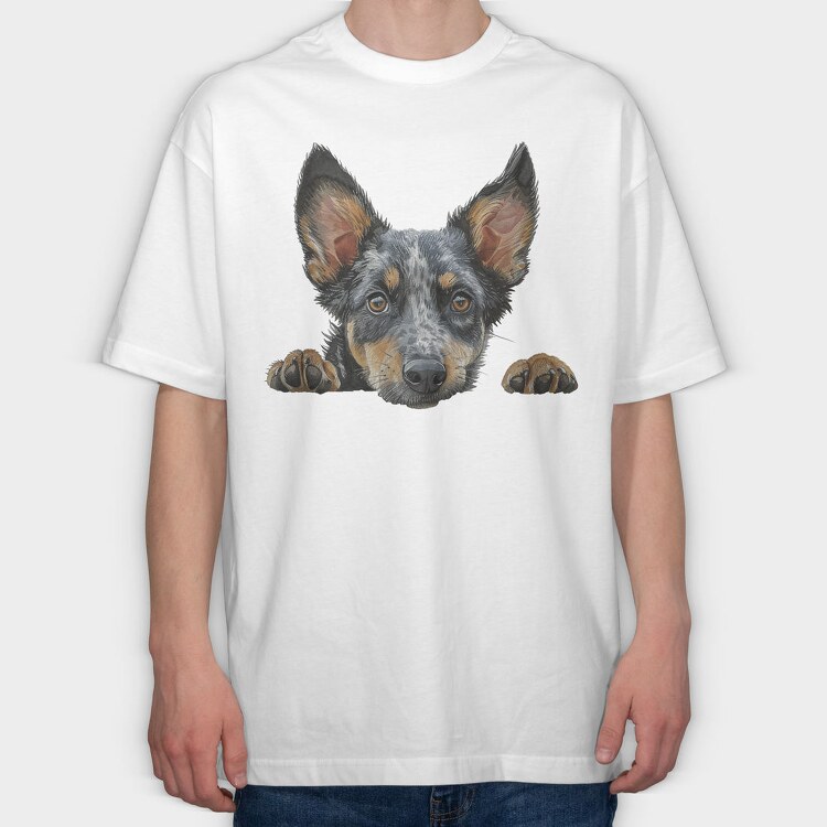 Peering Australian Gaze, Tricou Oversize Barbati (Unisex)