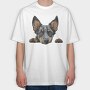 Peering Australian Gaze, Tricou Oversize Barbati (Unisex)