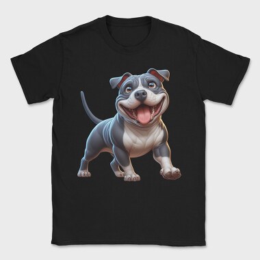 Pitbull Smiling Face, Tricou Barbati (Unisex)