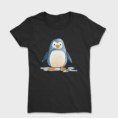 Penguin Cute Minimalist, Tricou Femei