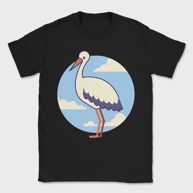 Cute Stork, Tricou Barbati (Unisex)