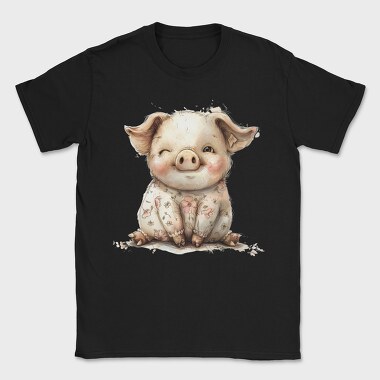Pig Flower Dress, Tricou Barbati (Unisex)