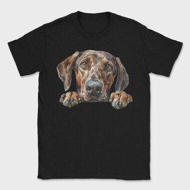 Plott Hound Peek, Tricou Barbati (Unisex)