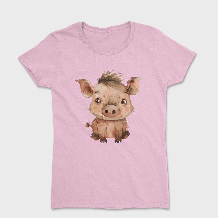 Piglet Sleepy Cute, Tricou Femei