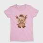 Piglet Sleepy Cute, Tricou Femei