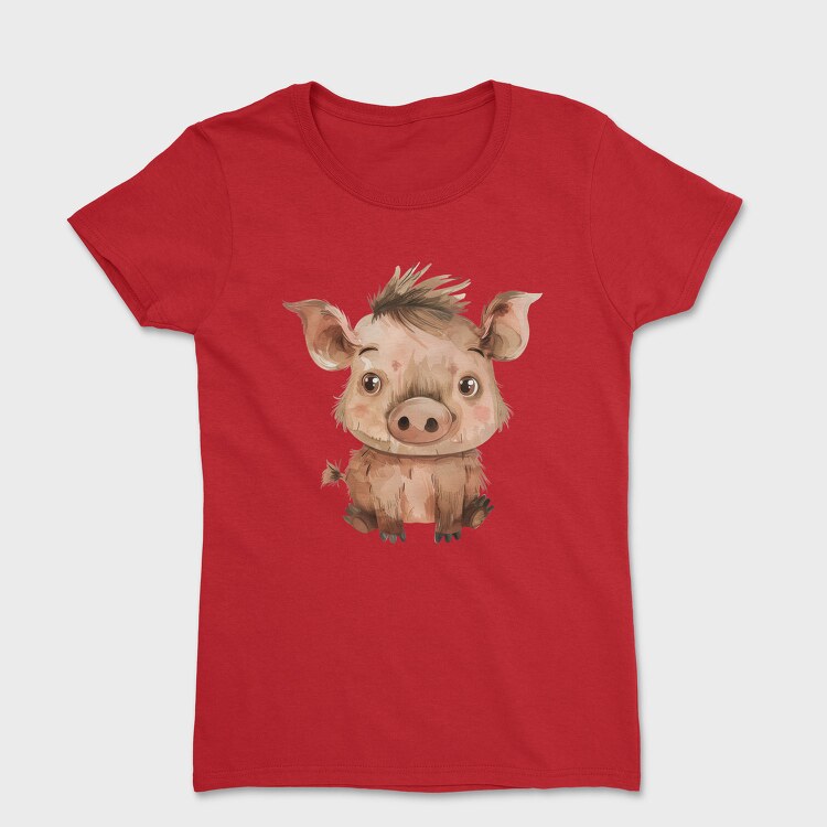 Piglet Sleepy Cute, Tricou Femei