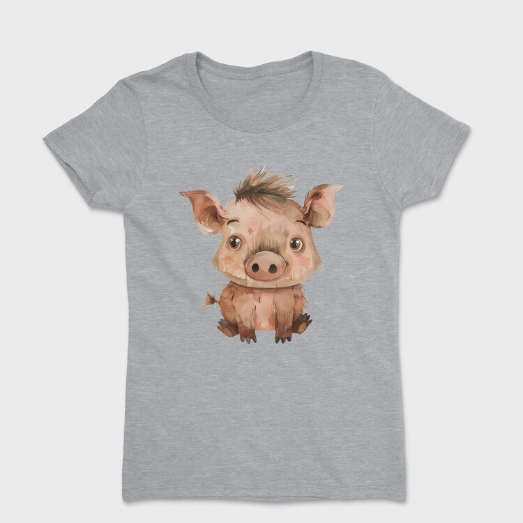 Piglet Sleepy Cute, Tricou Femei