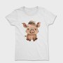 Piglet Sleepy Cute, Tricou Femei