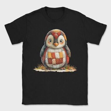 Penguin Patchwork Quietly, Tricou Barbati (Unisex)