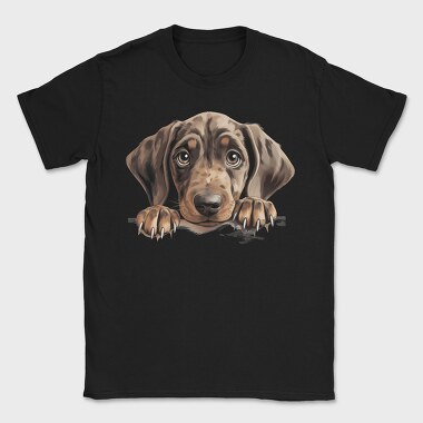 Plott Hound Peeking, Tricou Barbati (Unisex)