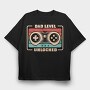 Dad Level Unlocked, Tricou Oversize Barbati (Unisex)