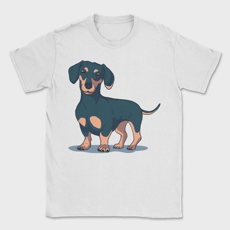 Dachshund, Tricou Barbati (Unisex)