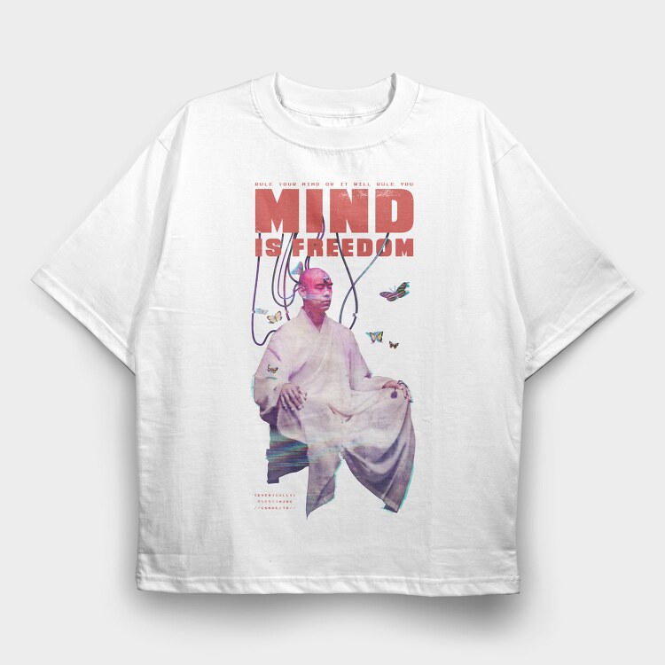 Cyborg Mind, Tricou Oversize Barbati (Unisex)