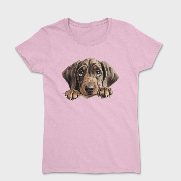 Plott Hound Peeking, Tricou Femei