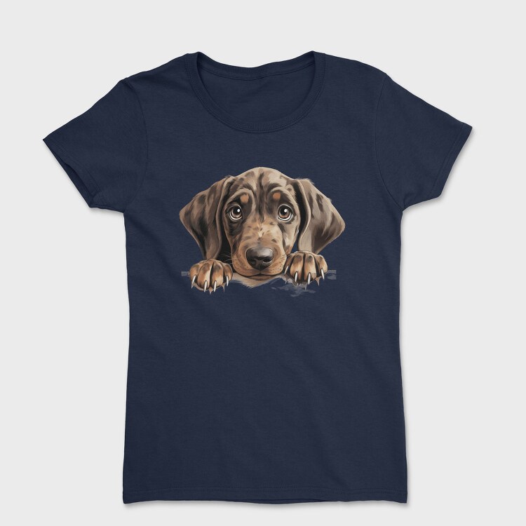 Plott Hound Peeking, Tricou Femei