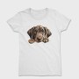 Plott Hound Peeking, Tricou Femei