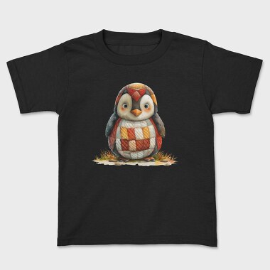 Penguin Patchwork Quietly, Tricou Copii