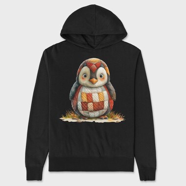 Penguin Patchwork Quietly, Hanorac Oversize Barbati (Unisex)
