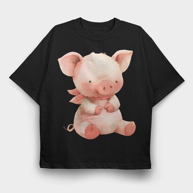 Piglet Sweetie, Tricou Oversize Barbati (Unisex)