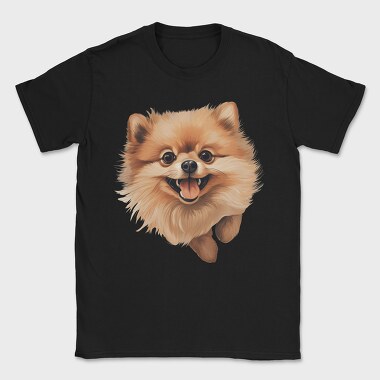 Pomeranian Smiling Face, Tricou Barbati (Unisex)