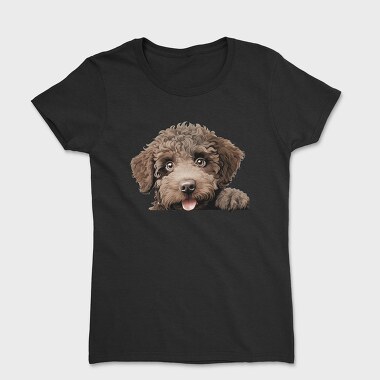Poodle Peeking Fuzzy, Tricou Femei