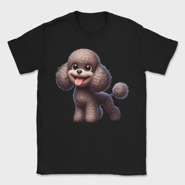 Poodle Smiling Face, Tricou Barbati (Unisex)