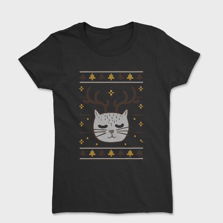Cut Cat Ugly Sweater, Tricou Femei