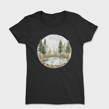 Pond In Forest, Tricou Femei