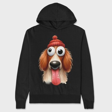 Puppy Funny Tongue, Hanorac Oversize Barbati (Unisex)
