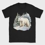 Polar Bear Snowscape, Tricou Barbati (Unisex)