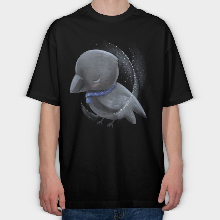 Cute Crow Magic, Tricou Oversize Barbati (Unisex)