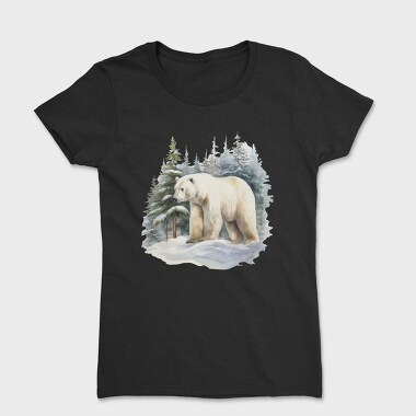 Polar Bear Snowscape, Tricou Femei