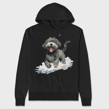 Portugese Water Dog, Hanorac Oversize Barbati (Unisex)