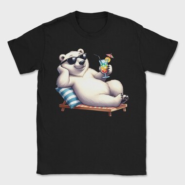Polar Bear Sunglasses, Tricou Barbati (Unisex)