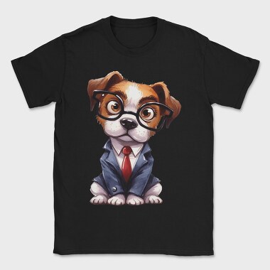 Puppy Glasses Suit, Tricou Barbati (Unisex)