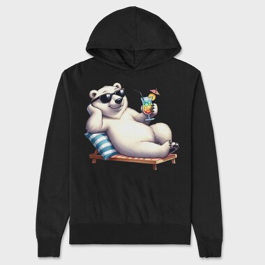 Polar Bear Sunglasses, Hanorac Oversize Barbati (Unisex)