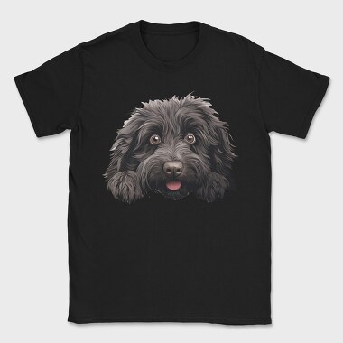 Puli Peeking Dog, Tricou Barbati (Unisex)