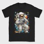 Astronaut Gamer In Cosmic Hues, Tricou Barbati (Unisex)