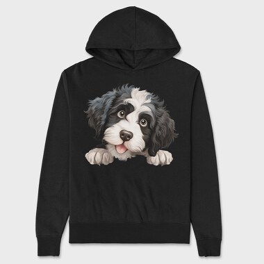 Portuguese Water Dog, Hanorac Oversize Barbati (Unisex)